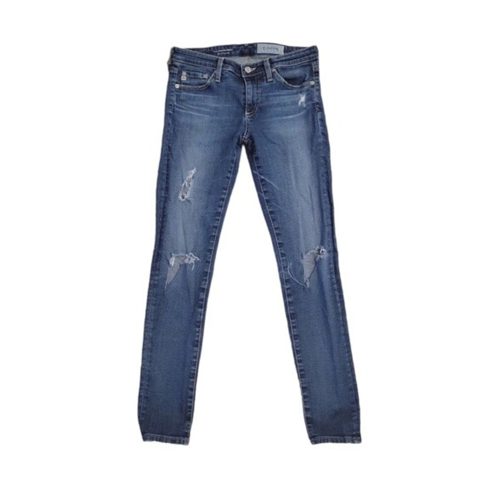 AG Womens The Legging Ankle super skinny ankle distressed Jeans Size 26